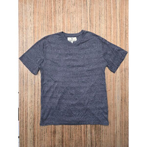 Ferruche Mens Striped Grey Vneck T-shirt XXL